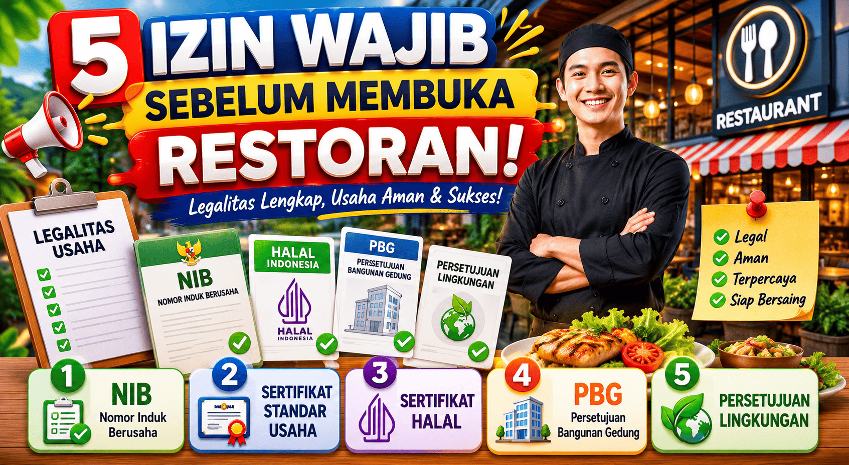 5 Izin Wajib yang Harus Dimiliki Sebelum Membuka Restoran